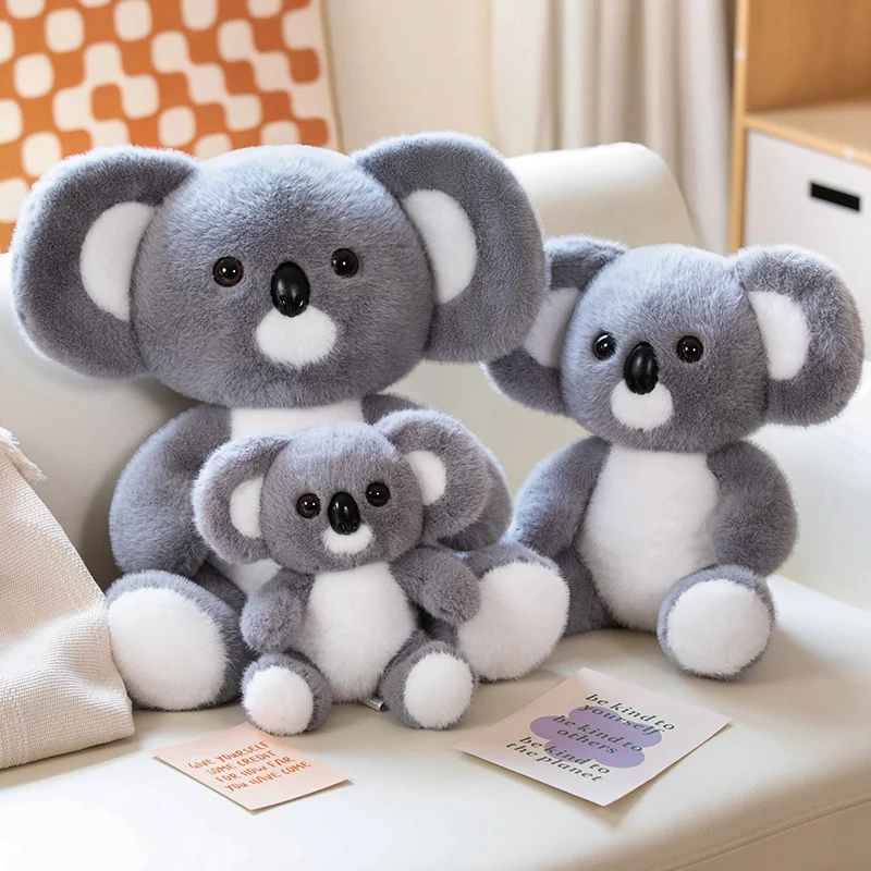 Soft Sitting Gray Koala Plush Toys Simulation Cute Australia Koala Stuffed Animal Soft Toys For Children Christmas Gifts