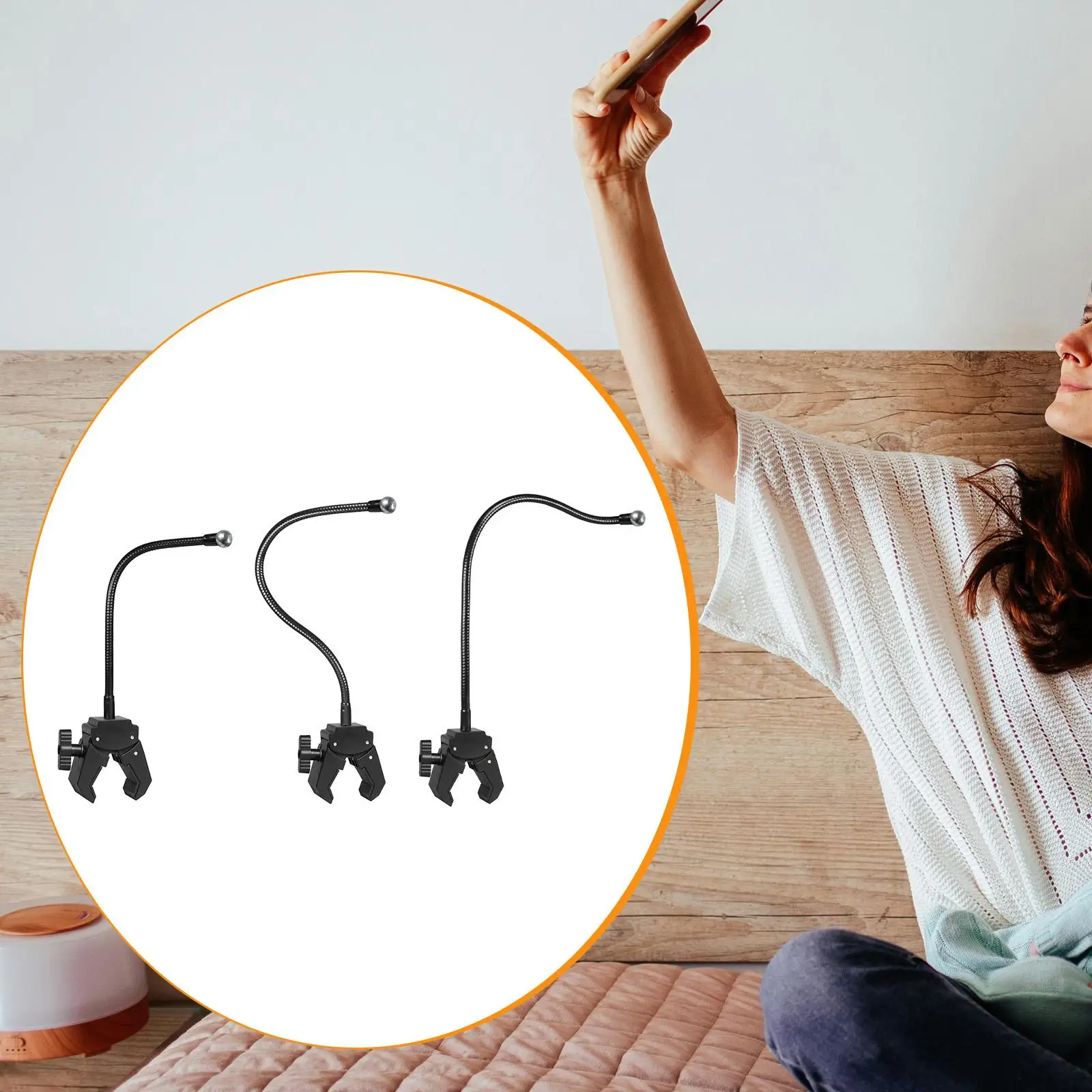 حامل الهاتف دعم أجزاء خرطوم الذراع الطويلة موصل العملي مستقرة الملحقات معقوفة الذراع قوس Ballhead