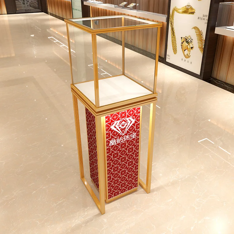 

Custom.2025 New Jewelry Display Cabinet Tempered Glass Cabinet Museum Cultural Relics Display Showcase