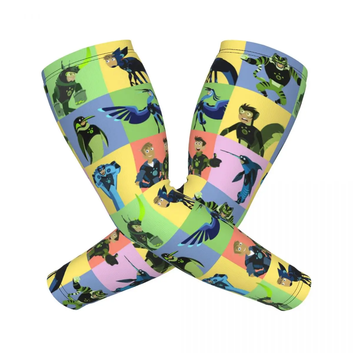 

Wild Kratts Creature Powers Рукава Мужчины Женщины Защита от солнца и ультрафиолета Татуировки Прикрытие Спорт Охлаждение Велоспорт