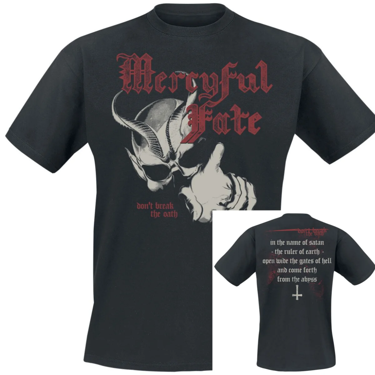 Don't Break The Oath Mercyful Fate Band T-Shirt 100% Cotton Graphic Tee Men Women Summer Streetwear Top