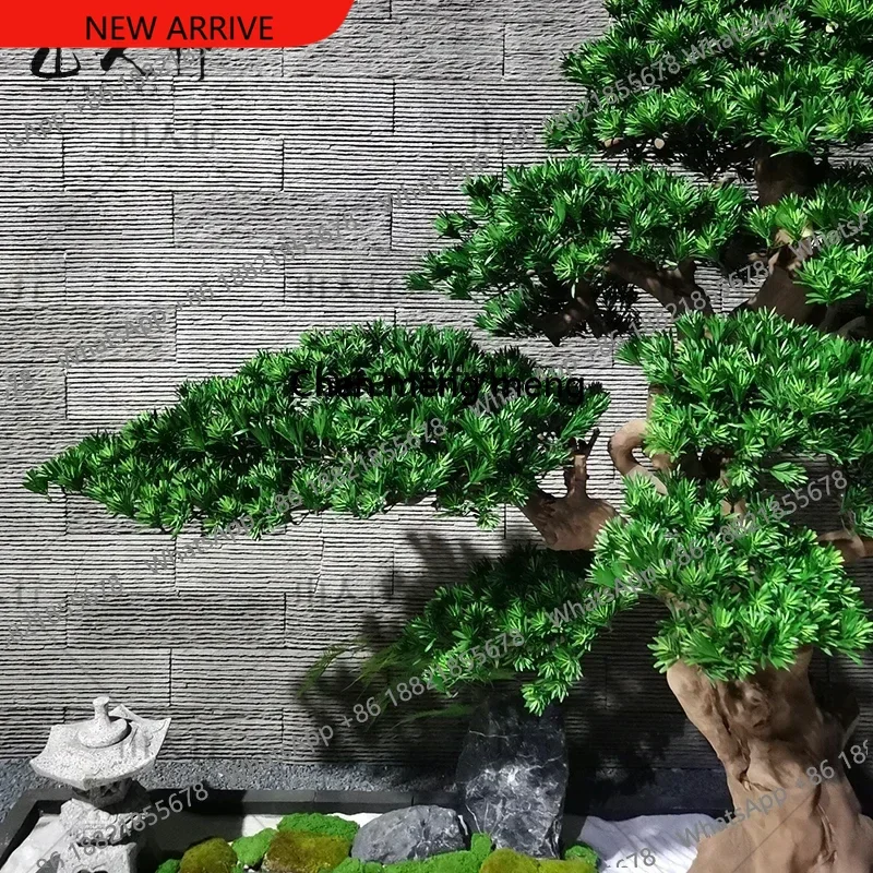 z183  Simulated welcome pine lohan pine tree new Chinese landscaping fake tree indoor green plant ornament