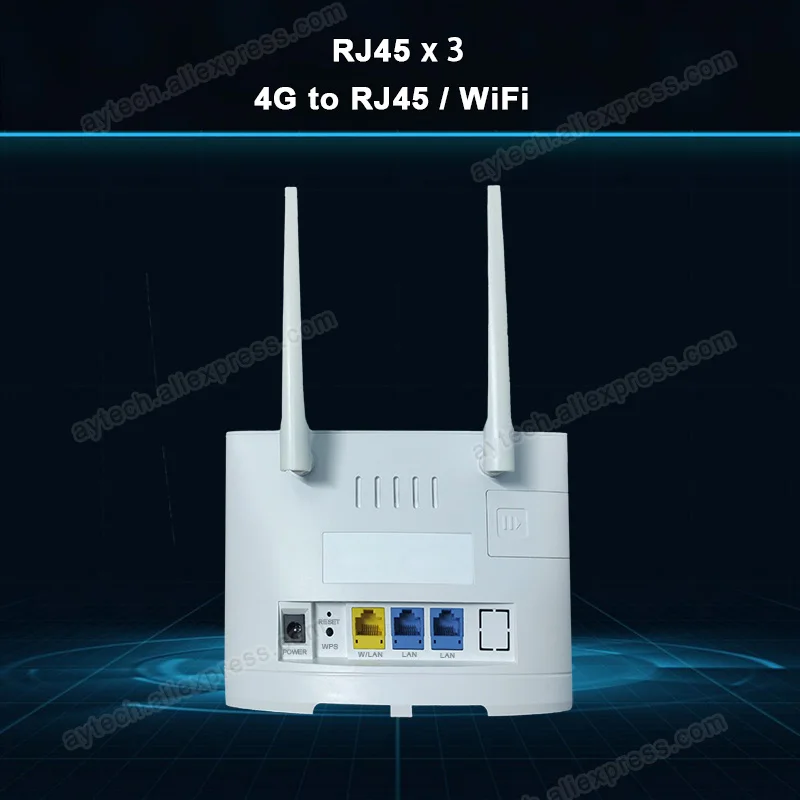 Imagem -02 - Roteador de Cartão Sim Lte Roteador Wi-fi 4g Modem Hotspot Rj45 Roteador sem Fio 4g Cpe 4g