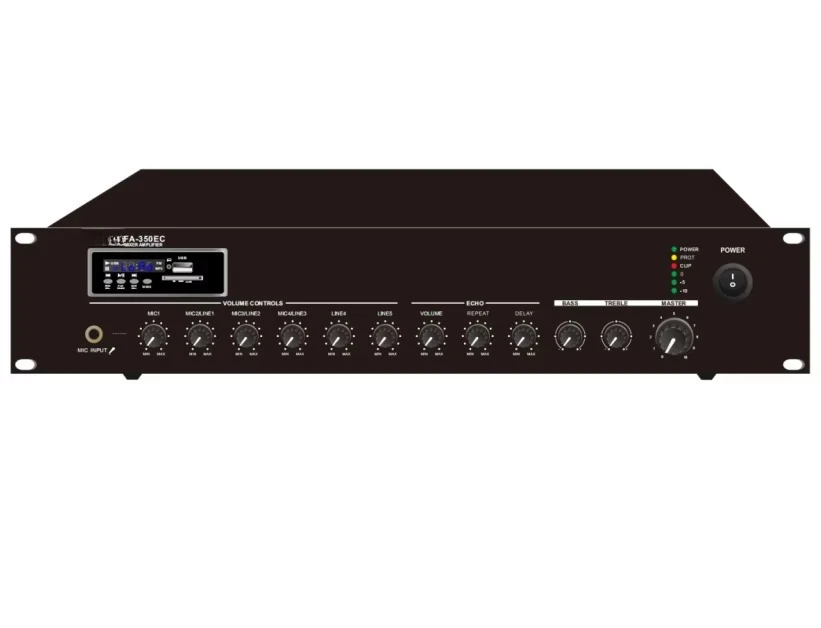 350W Complete Audio PA System Mixer Amplifier with ECHO/USB/SD & FM & Blue Tooth