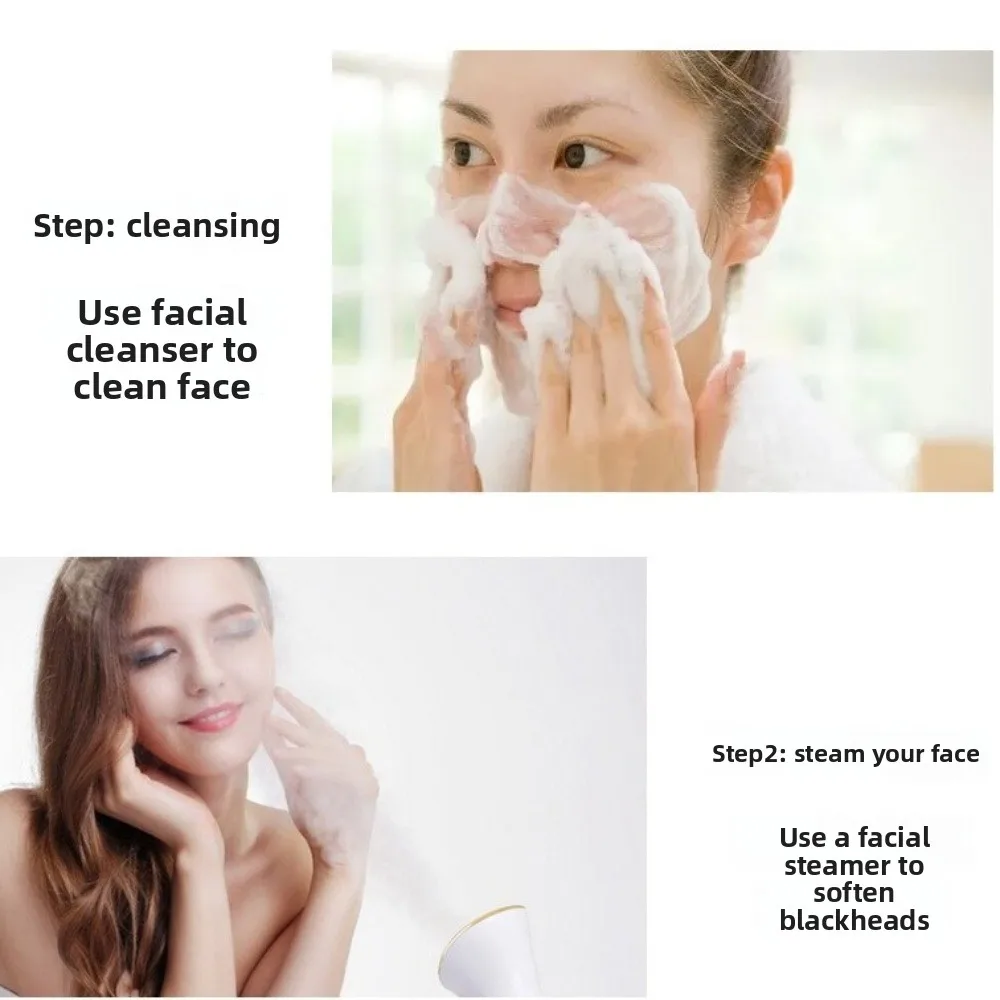 منظف الوجه الاحترافي القابل لإعادة الشحن بالموجات فوق الصوتية، جهاز تدليك الوجه بالأيونات بالموجات فوق الصوتية للعناية بالوجه #4