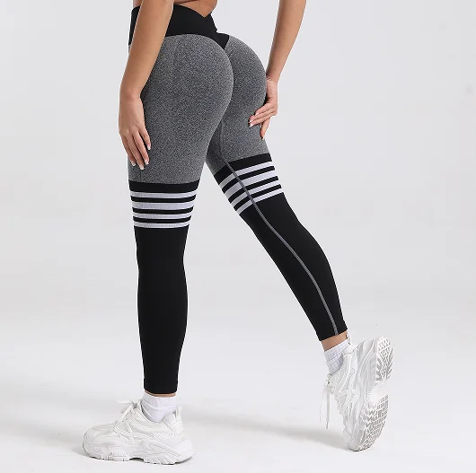 Women Gym V Back Line Leggings Butt Lifting Fitness Athletic Workout Scrunch Leggins Outdoor Yoga Pants Sports Tights S-XL