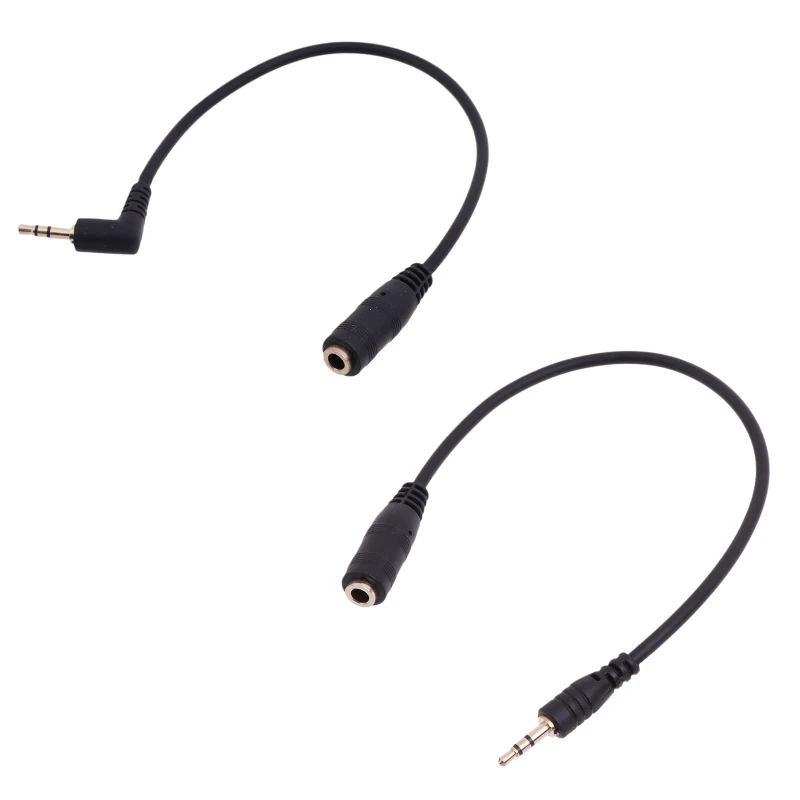 Convertidor de adaptador auxiliar de 2,5mm a 3,5mm, conector macho a hembra para auriculares