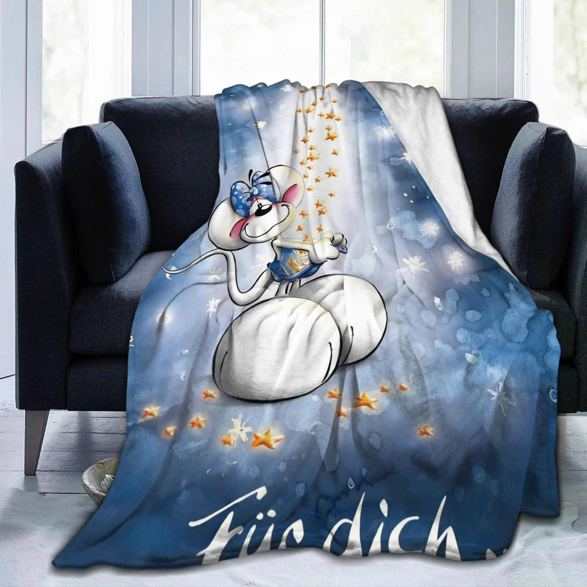 

D-Diddles одеяла флисовое весенне-осеннее многофункциональное легкое одеяло с героями мультфильмов для постельных принадлежностей покрывала для спальни