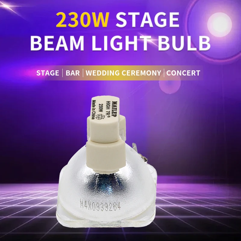 230w 7R lamp buld for Sharpy Beam 230W 7R Moving Head Screen Beam 230 Beam 7R Stage Disco Lights 7r lamps