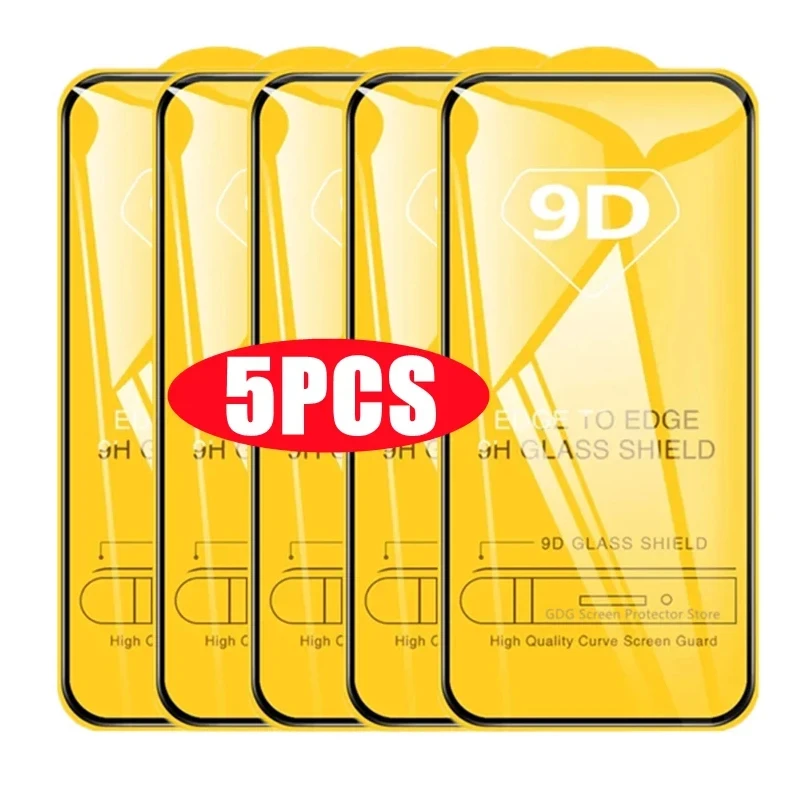 

5PCS 9D Screen Protector for Samsung S24 S23 Ultra S22 S21 Plus 5G S20 FE S10e S10 Lite Note 20 Note10 M52 M51 M32 M31S M30s M21