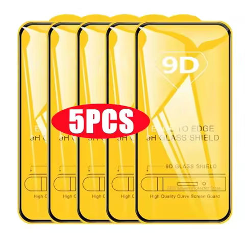 5PCS 9D Screen Protector for Samsung S25 S24 S23 Ultra S22 S21 Plus FE A56 A36 A26 A55 A54 A53 A52 A35 A34 A33 A07 A17 A16 Glass