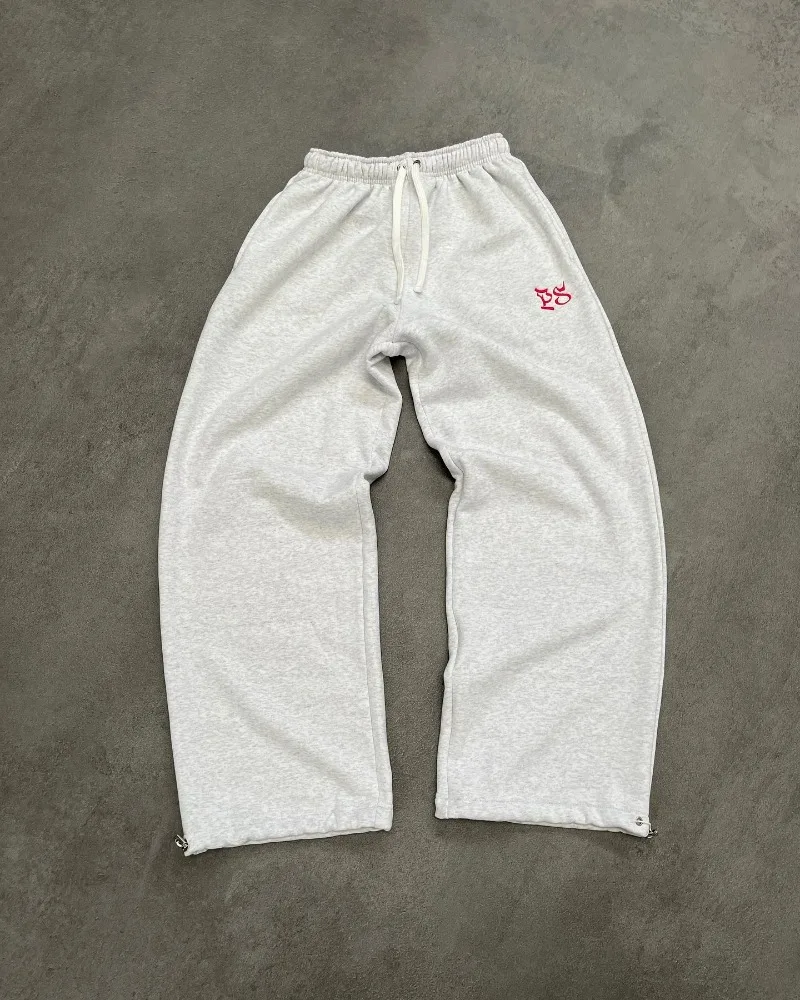 Harajuku moda sweatpants feminino y2k casual solto versátil oversized calças de nove pontos rua moda marca calças masculinas