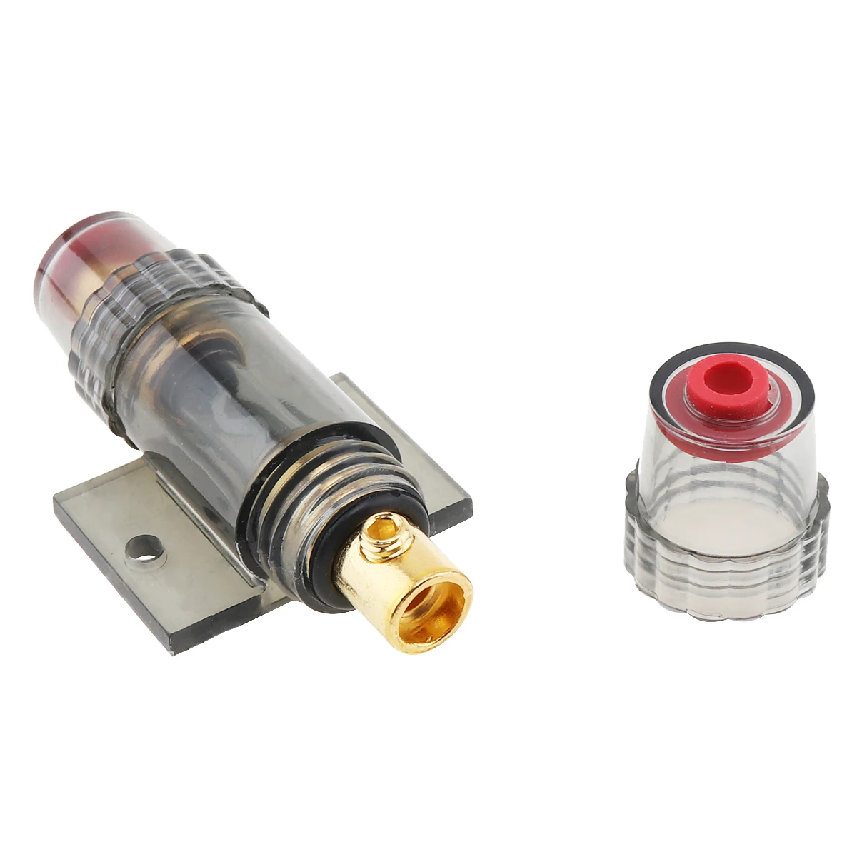 Universal DC 12V  Car Audio Refit Fuse Holder 8 Gauge 60A 86mm Car Stereo Audio Circuit Breaker Inline Fuse