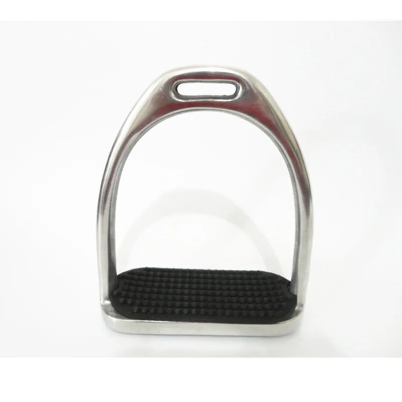 말 안전 등자, 스테인리스 스틸/알루미늄 합금 + 고무 패드