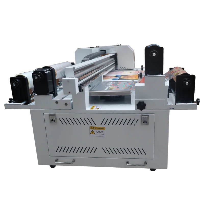 All In One Inkjet 60*90Cm 6090 Uv Flatbed Printer Xp600 Print Head Uv Dtf Roll To Roll Printing Machine