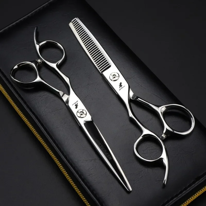 Hair Scissors 6-inch Professional Hairdressing Scissors Thinning Barber Scissor Set Hair Cutting Scissors 2