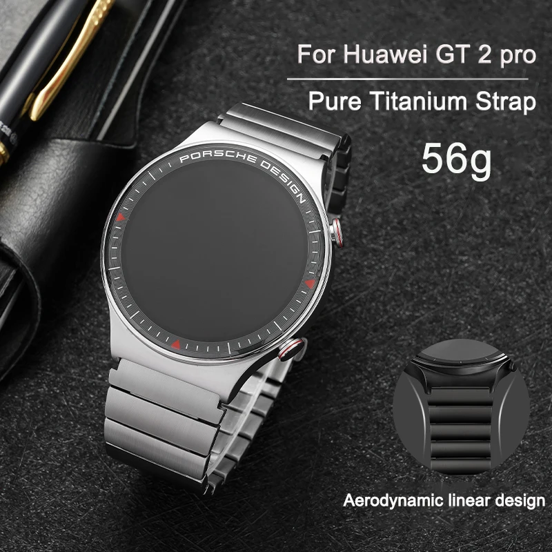 화웨이 시계 GT2 프로 티타늄 Correa 금속 시계 밴드에 대 한 22mm 티타늄 금속 스트랩 시계 3 프로 GT 2e GT2 46mm 손목 밴드