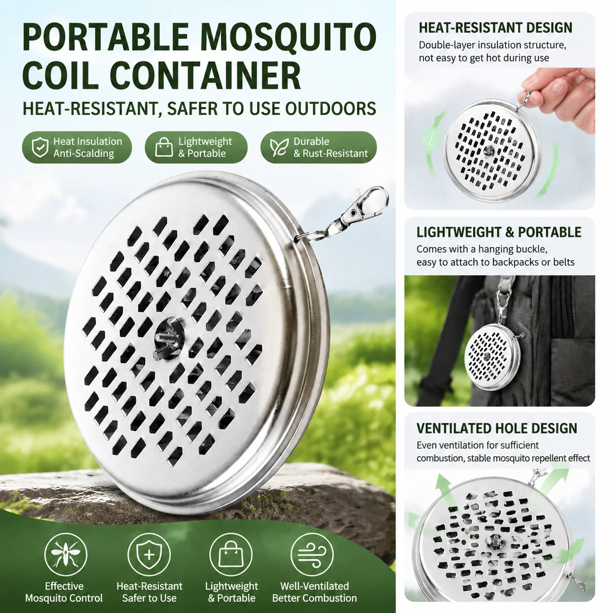 Soporte Redondo Metálico para - Tulsi Holy Basil reseña y precio