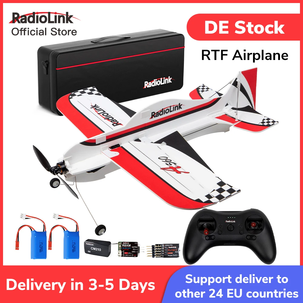 

Radiolink A560 Airplane RTF 4CH 3D Brushless RC Plane, 4KM Voltage Telemetry 6 Fly Modes FC Gyro Assist Beginner Indoor Outdoor