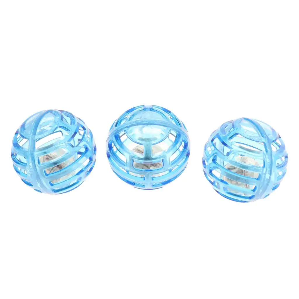 2-6pack 3 pcs Training Dog Pet Chew Balls Durable Interactive Ball LED Lighting