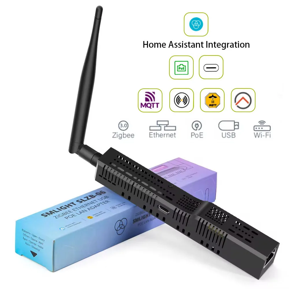 SMLIGHT SLZB-06/M/P7 Zigbee 3.0 naar Ethernet-, USB- en WiFi-gatewaycoördinator met PoE, werkt met Zigbee2MQTT, Home Assistant, ZHA