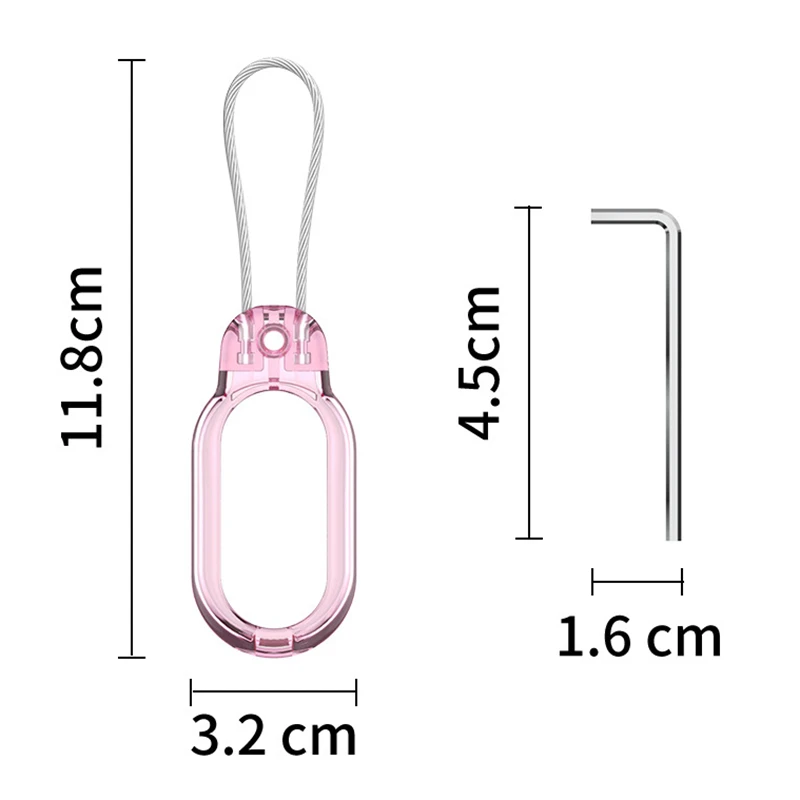 Чехол с безопасным замком для Samsung Galaxy SmartTag2 с прочным проводом, чехол-держатель GPS-трекера для ключей Smart Tag2, кошелька, багажа