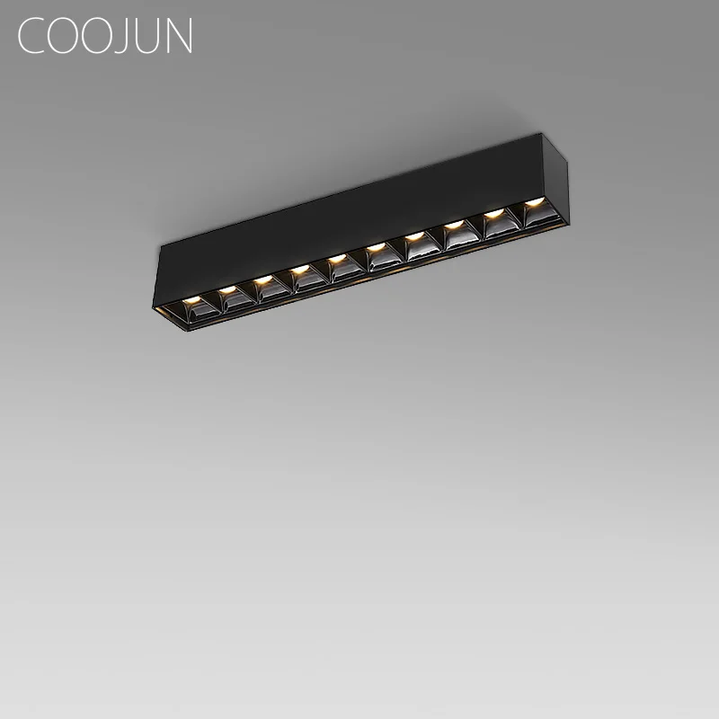 

COOJUN Indoor Line Ceiling Lamps 10W Living Room Reading Room Hotel 3000K 4000K Nature White LED Ceiling Spot Lights AC85-265V