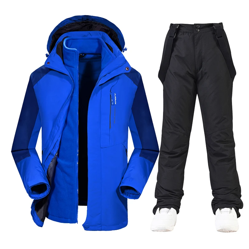 

Ski Suit For Men Waterproof Fleece Ski Jacket Pants Male Snow Snowboard Suits Men's Winter Sports Warm Breathable Ski Set