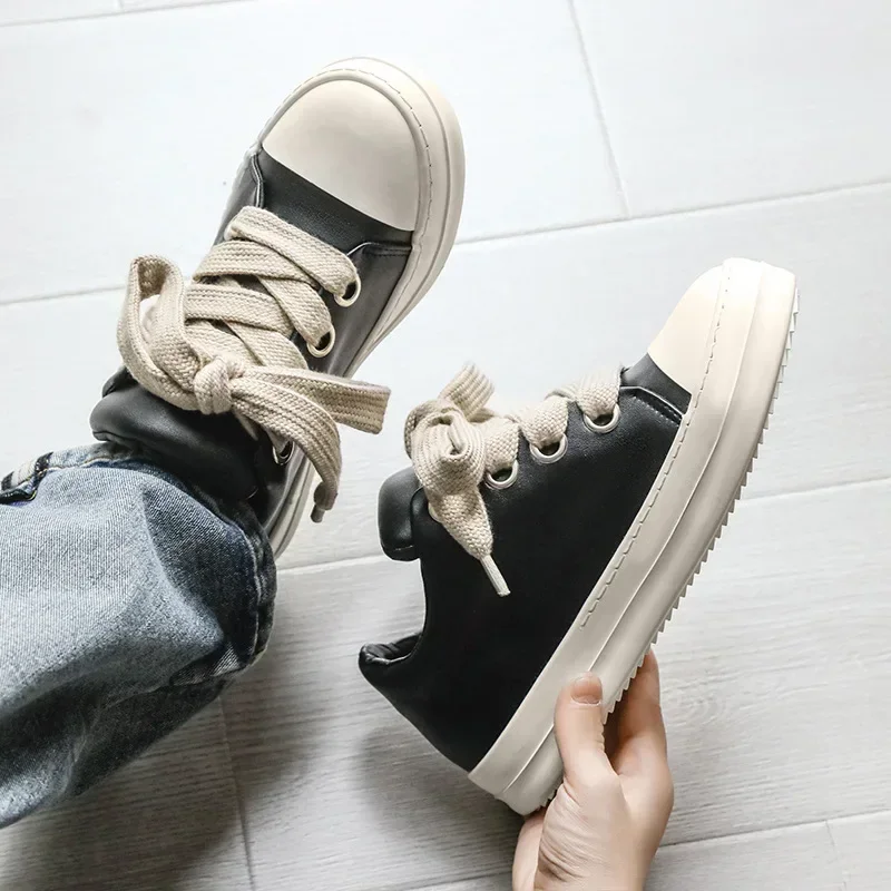 High Quality Sneakers Men Fashion Pu Leather Casual Men's Shoes Student Casual Shoes for Men Low Top Women Man Vulcanize Shoes
