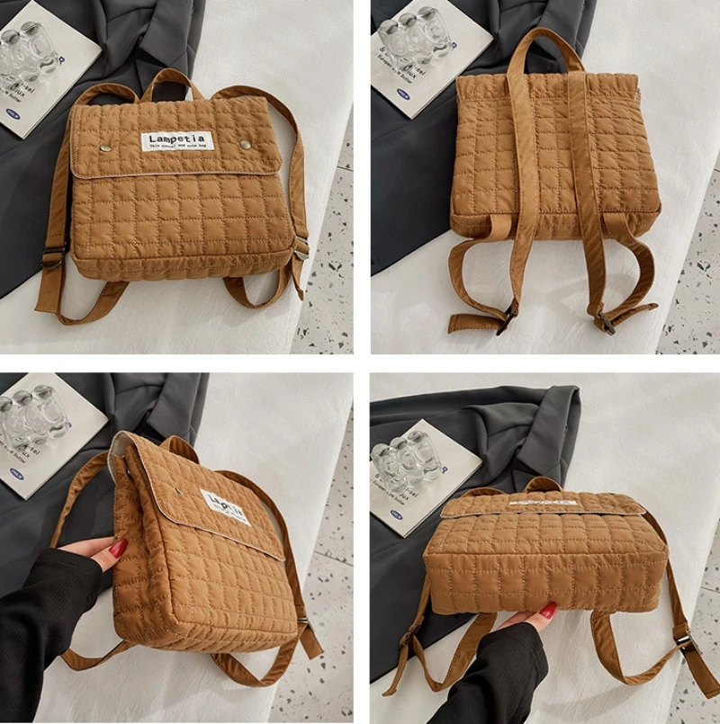 Mochila personalizada con estampado de diamantes para niños, mochila de gran capacidad para guardería, Salida para niños y niñas, Otoño e Invierno