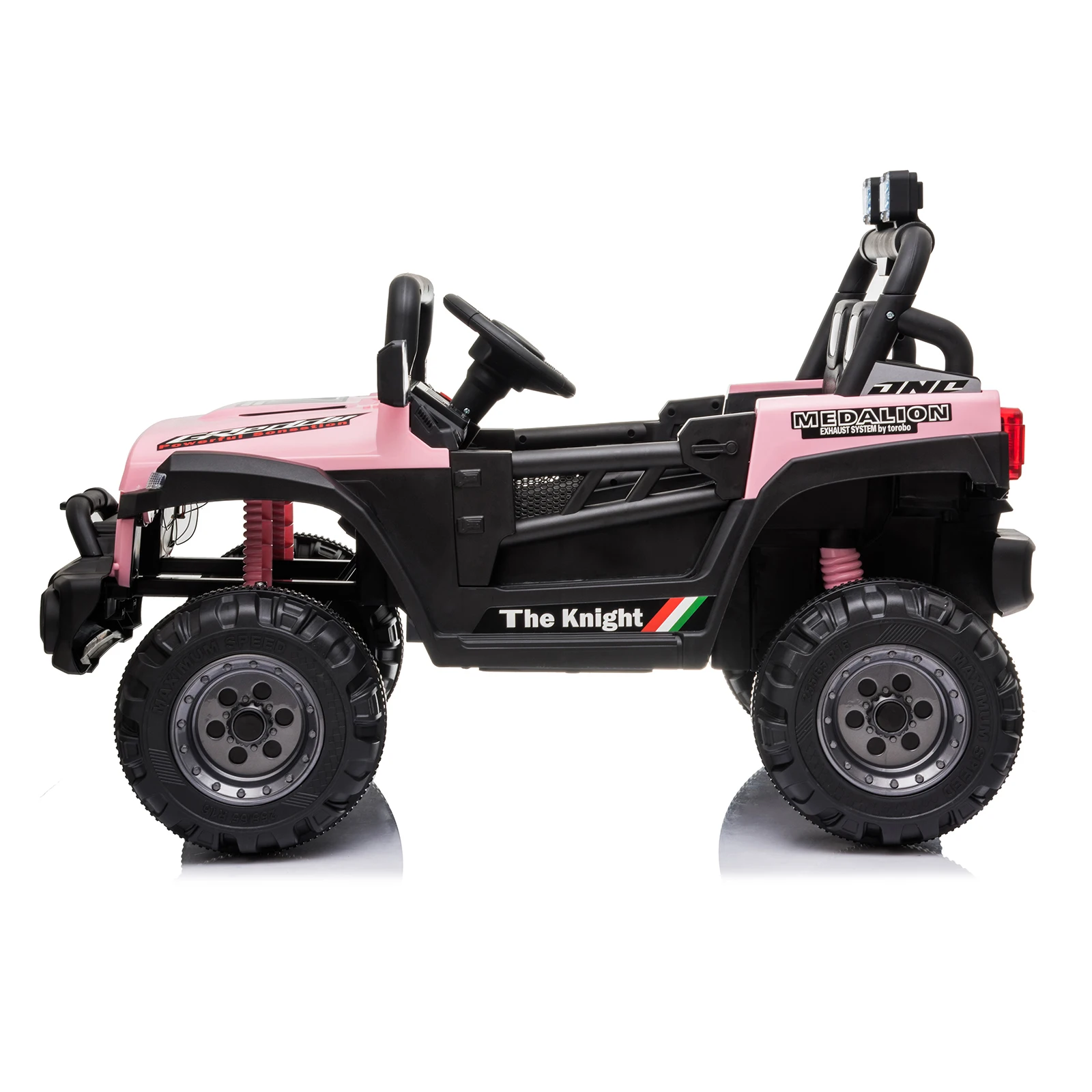 BBH-016 Dual Drive 12V 4.5A.h con telecomando 2.4G fuoristrada rosa