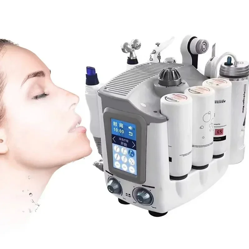 6 in 1 Hydrogen oxyge Water Ultra-Micro Bubble Face ski Spa Machine ski Rejuvenation Anti Aging Firming Lifting ski Care