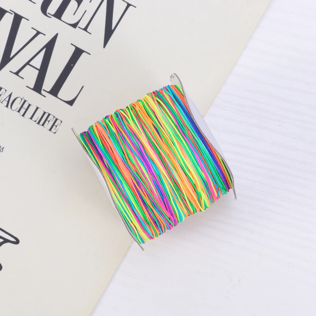 

Hand Woven Rope 1 Roll Simple Practical DIY Bracelet Necklace String Beading Hand Sewing Leatherwork Jewelry Making Crafts Extra