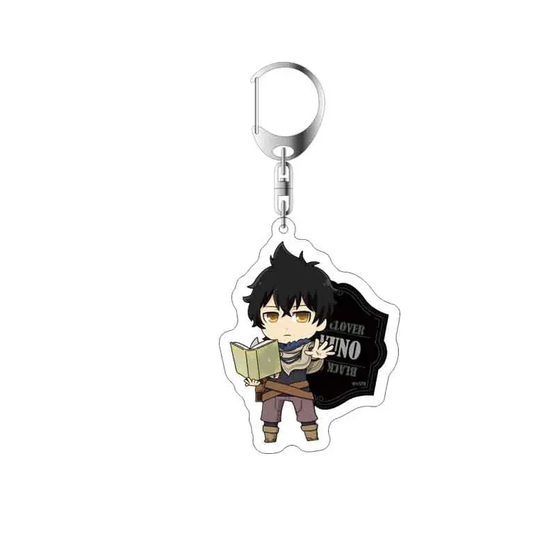 Black Clover Action Figure Anime Acrylic Asta Yuno Noell Silva Yami Sukehiro Magna Swing Keychain Pendant Christmas Gifts 5.5cm