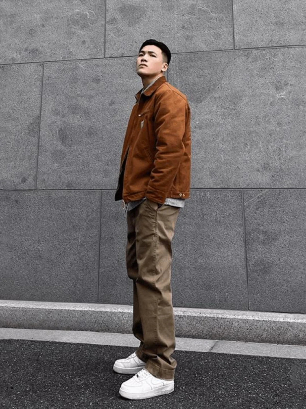 

Retro American Casual Pants Men's Autumn Straight Loose Trendy Brand Men's Pants Weathered Scratch Men's Casual Sle Pants