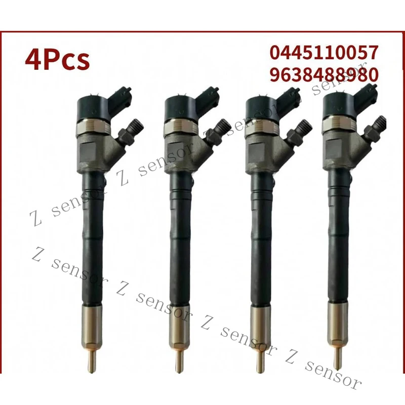 AAA+ 4X Fuel Injector 0445110057 9638488980 for CITROEN C8 EVASION JUMPY PEUGEOT