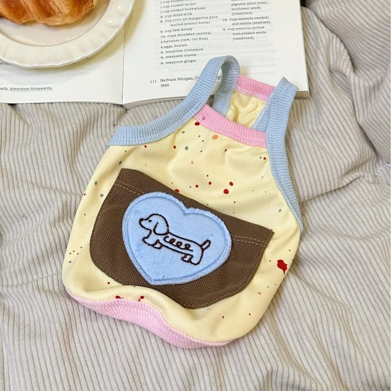 

Puppy Vest Sunscreen Pet Cooling Vest Cat Schnauzer Teddy Thin Dog Base Shirt Cooling Vest for Dog Puppy Clothes