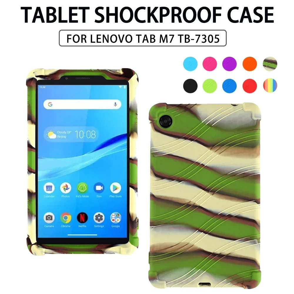  Case For Lenovo tab M7 tb-7305x Tb-7305i Tb-7305 Kids Cover Funda Safe Shockproof Silicone Cover Tablet Protective Sleeve