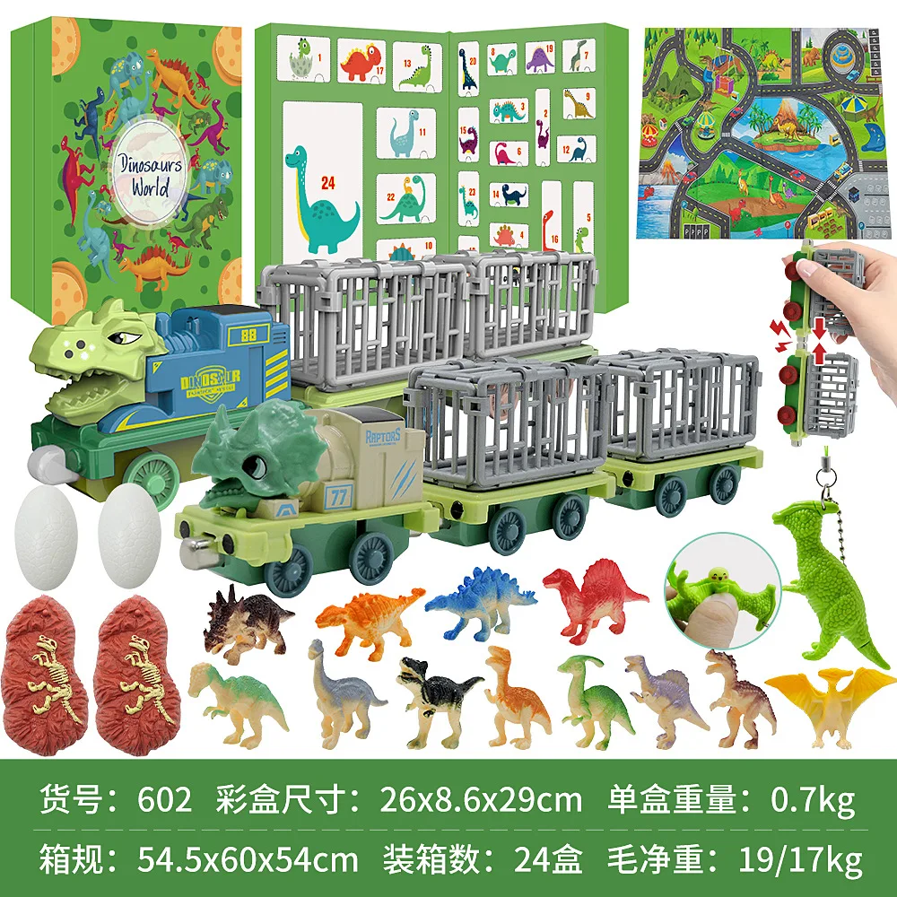 Christmas Advent Calendar 24 Days Xmas Countdown Gifts For Kids Boy Girl Toys Party Supplies Cartoon Dinosaur Mystery Blind Box