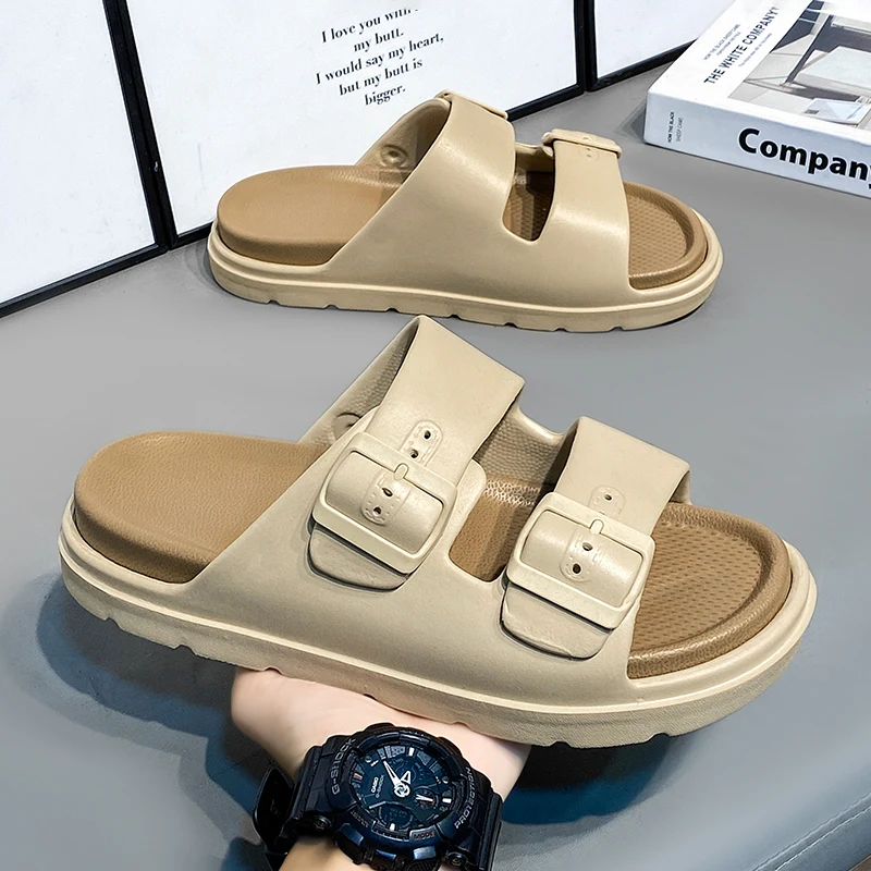 Slippers Men's Summer Outer Wear 2025 New Men's Beach Sandals Thick-Soled Casual Sandals