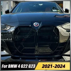 Car Front Grill Bumper Racing Grill CSL/Diamond Style Black For BMW 4 Series G22 G23 430i M440i 2021-2024 Replacement Part