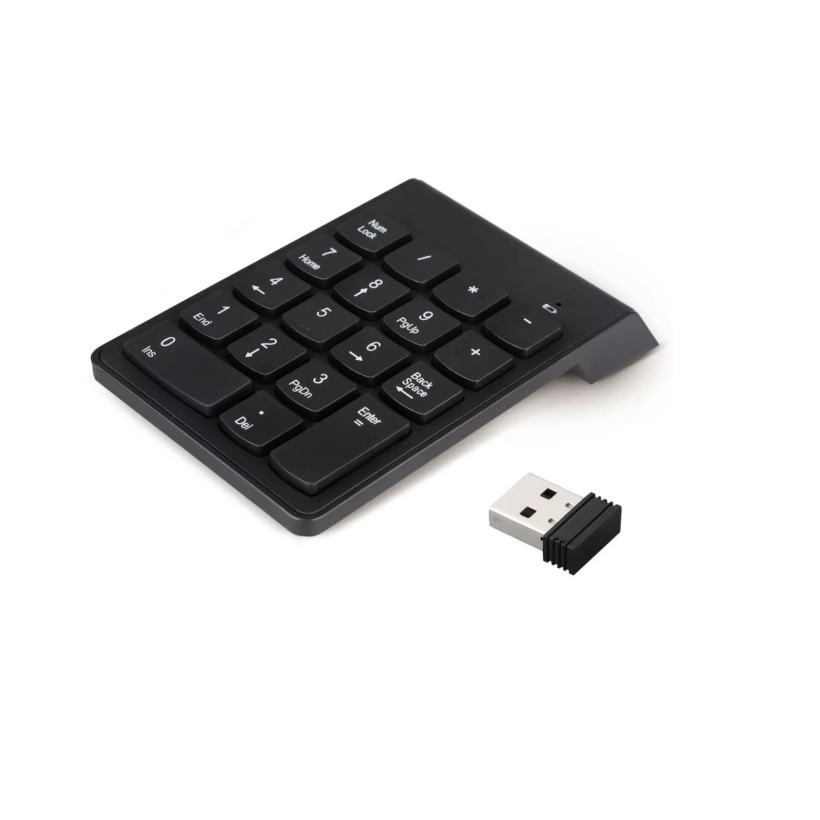 1Pc 18-Key Wireless 2.4G USB Mini Numeric Keypad ABS Number Pad Numpad Number Keyboard 10m Range For Laptop Desktop Accessories