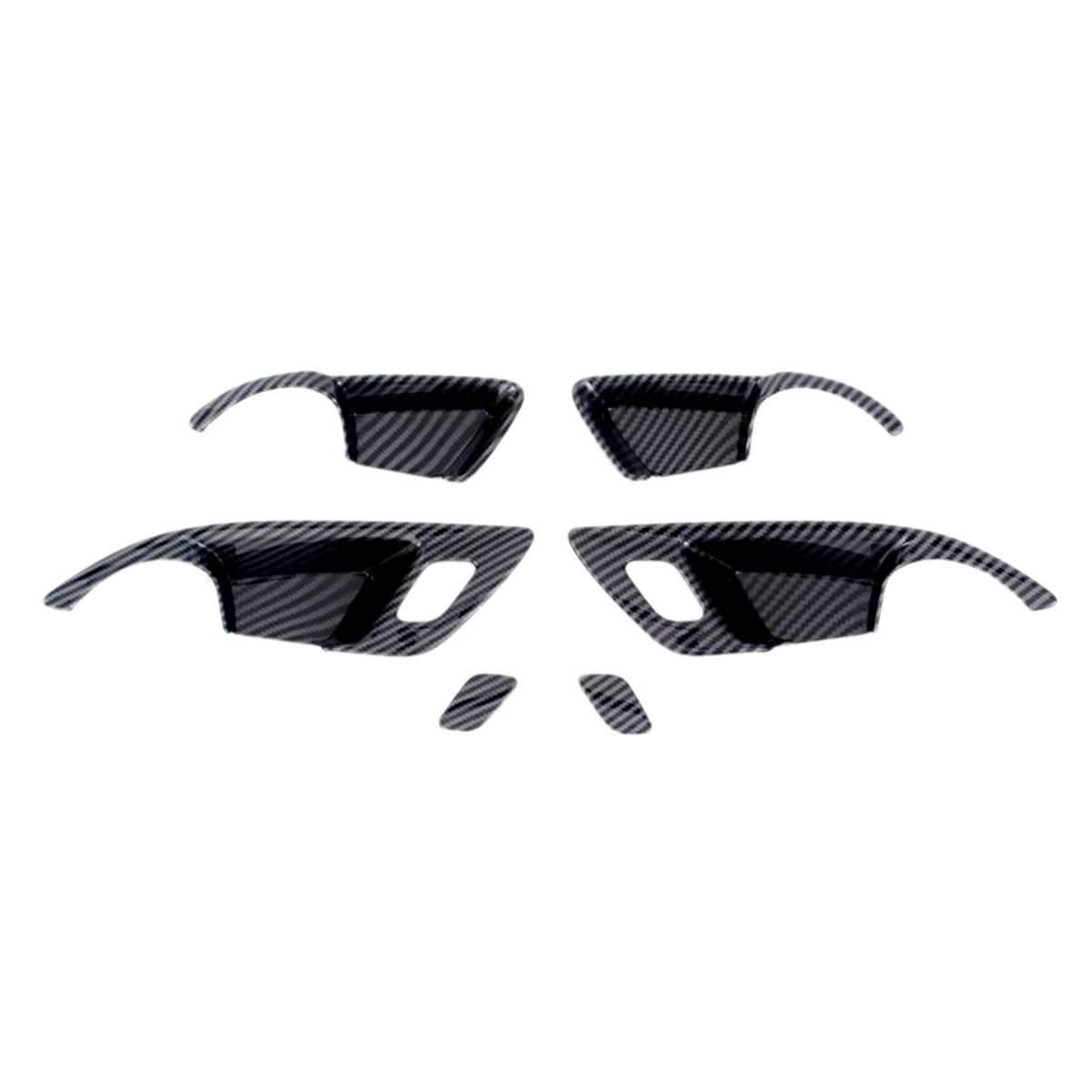 

For Chevrolet Trax Seeker 2023 2024 Car Inner Door Bowl Frame Cover Trim Accessories - ABS Carbon Fiber