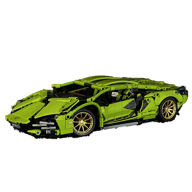 Moc  Mechanical group 1:14 Lamborghini SIAN1280pcs boy assembled building block sports car model toy gift