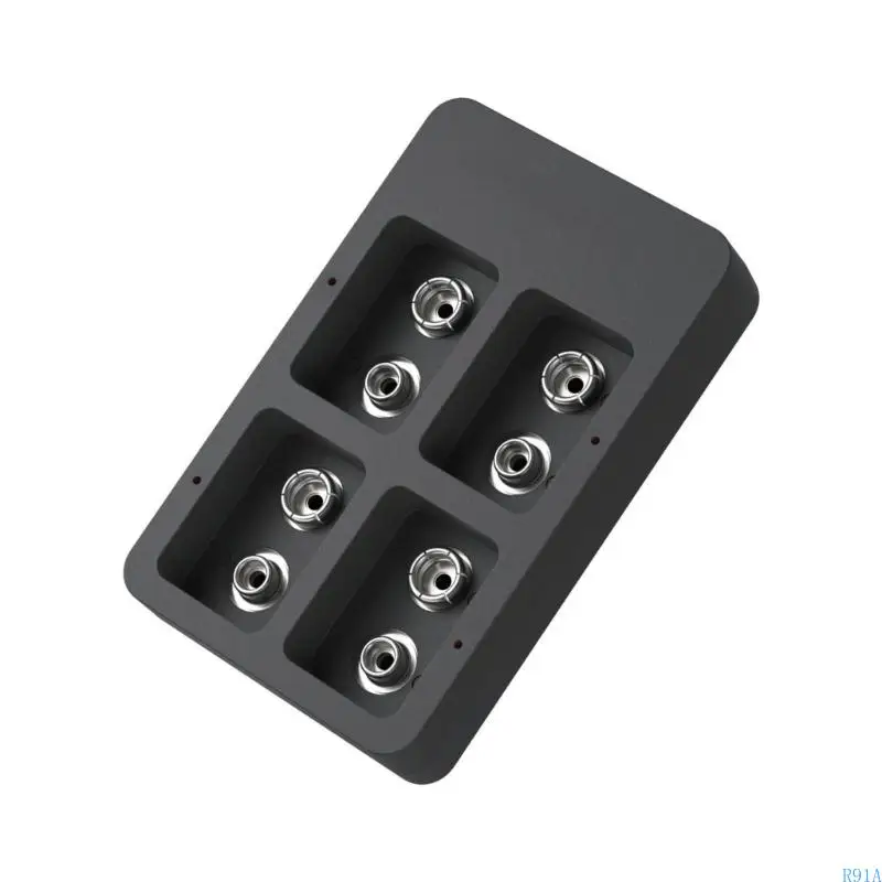 R91a قابلة للشحن بطاريات 9V شاحن USB للسفر عالية طول العمر استخدام مراكز الشحن سهلة ومريحة للاستخدام اليومي
