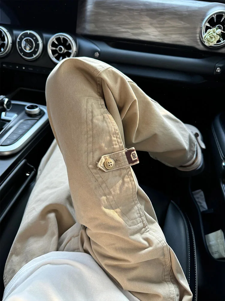 

Прямые джинсы с высокой талией, рабочая одежда, женские весенне-осенние облегающие широкие брюки, модные повседневные джинсовые брюки