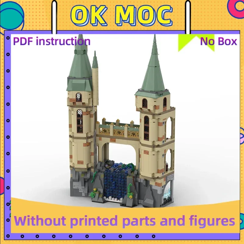 

Волшебная школьная модель фильма Moc, строительные кирпичи, технология каменного моста, модульные блоки, подарки, рождественские игрушки, наборы «сделай сам», сборка