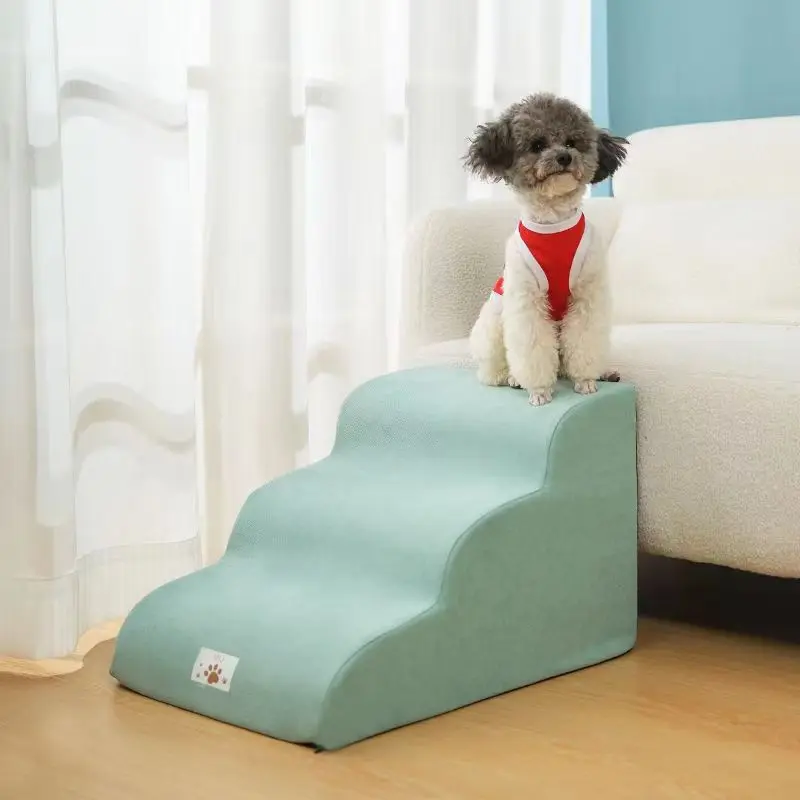 YUE Hot Sale Puppy stairs High Density Foam Dog Steps 3 Tiers Non Slip Pet Stairs For Older Injured Dogs With Joint Pain