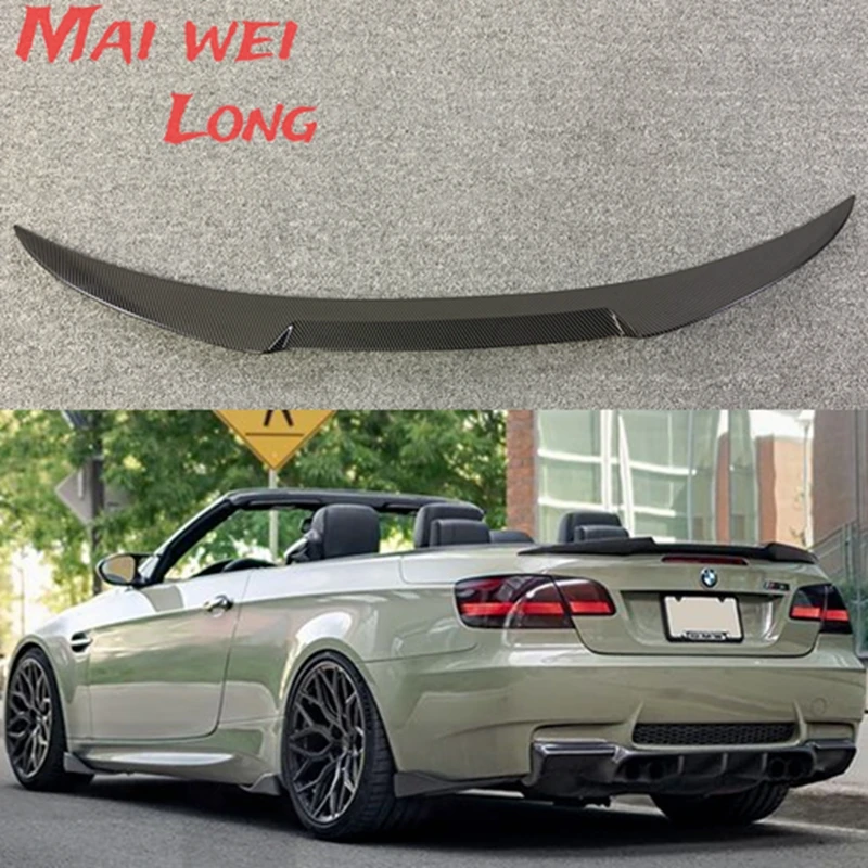 For BMW 3 Series E93 E92 M3 Cabriolet Spoiler 2007-2013 Real Carbon Fiber Rear Trunk Wing M4 Style Accessories