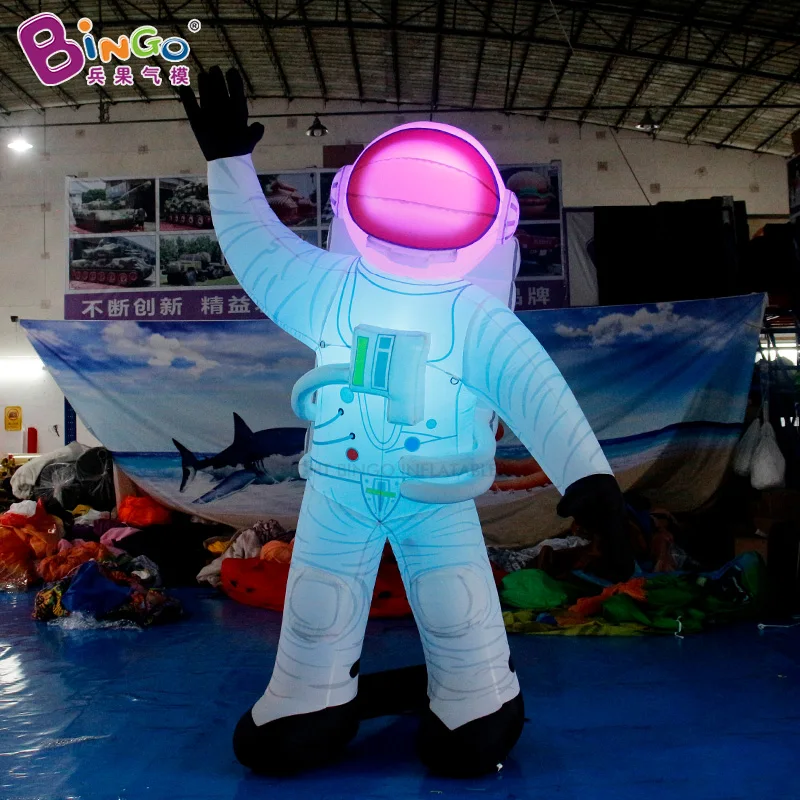 

Customize Giant Advertising Inflatable Cartoon Astronaut Custom Inflatables with Led Lights